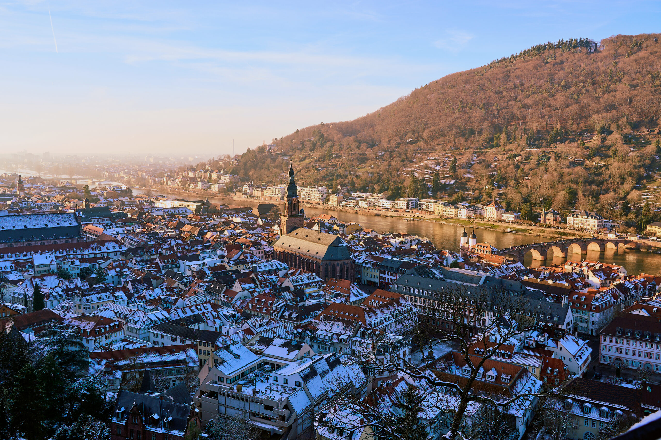 Heidelberg in snow